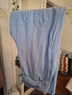 Wide Leg Fleece Jogger Pants